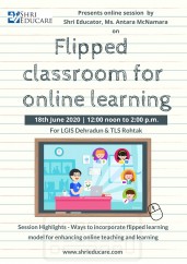 online session on flipped classroom for online learning