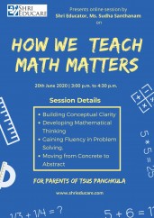Online session on how we teach math matters