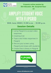 Online session on amplify student voice with flipgrid