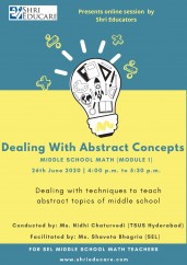 Online session on dealing with abstract concepts