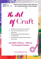 Online session on the art of craft
