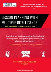 Online session on lesson planning with multiple intelligence