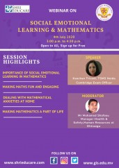 Online session on social emotional learning & mathematics