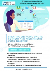 Online session on creating engaging online online content and assignments using nearpod