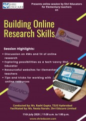 Online session on Building Online Research Skills