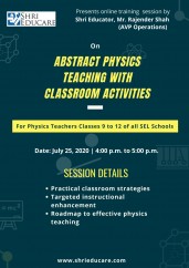 Online session on abstract physics teaching with classroom activities