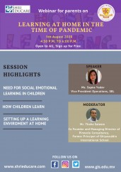 Online session on learning at home in the time of pandamic’