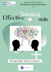 Online session on effective speaking skills